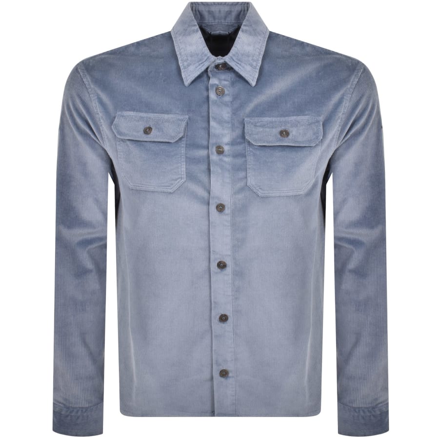 Paul And Shark Corduroy Overshirt Blue